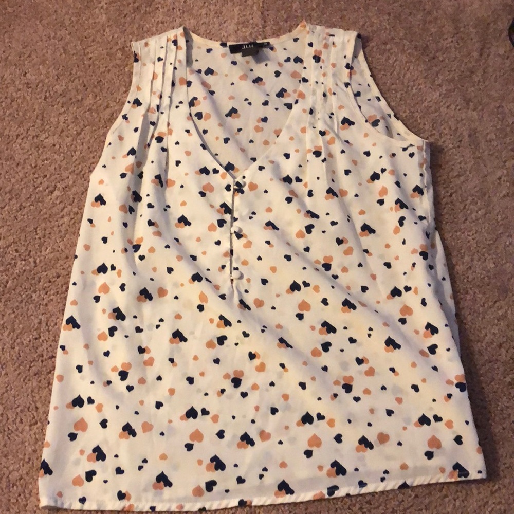 Blouse with hearts size small